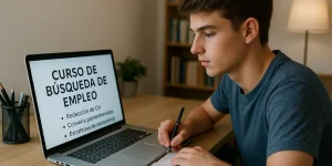 hombre joven estudiando un curso de rápida salida laboral en argentina
